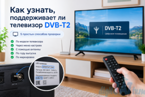 Как узнать, поддерживает ли телевизор DVB-T2: 5 способов проверить