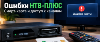 Ошибки НТВ-ПЛЮС и смарт-карты доступа — диагностика неисправностей спутникового телевидения.