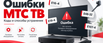 Ошибки МТС ТВ